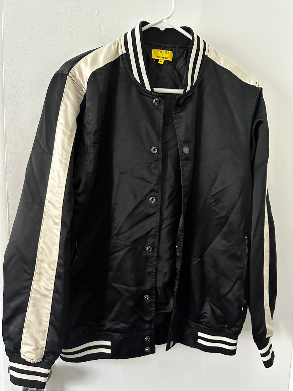 Five Four Black Jacket with Yellow Label